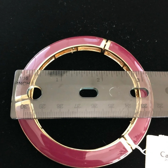 NWT Catherine Stein Gold Pink Articulated Bracelet - Picture 5 of 5
